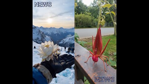 In this world, there are so many kinds of insects. These insects look just like flowers.