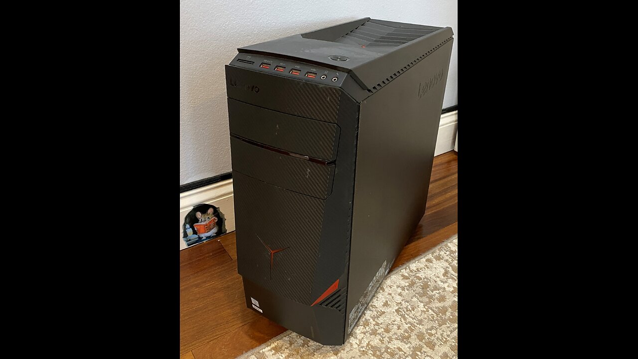 How to Open UnLock LenoVo PC Y700-34iSH Desktop ideacentre Type 90DG Case Computer CPU Difficult Har