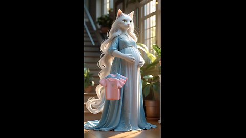 cat pregnant mom 💙💙