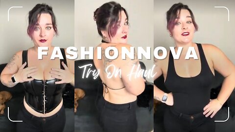 Alt Girl Fashion Nova Try-On | Edgy & Cute Top Haul 😈✨