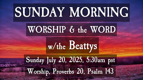 🌞 SUNDAY MORNING ✝️