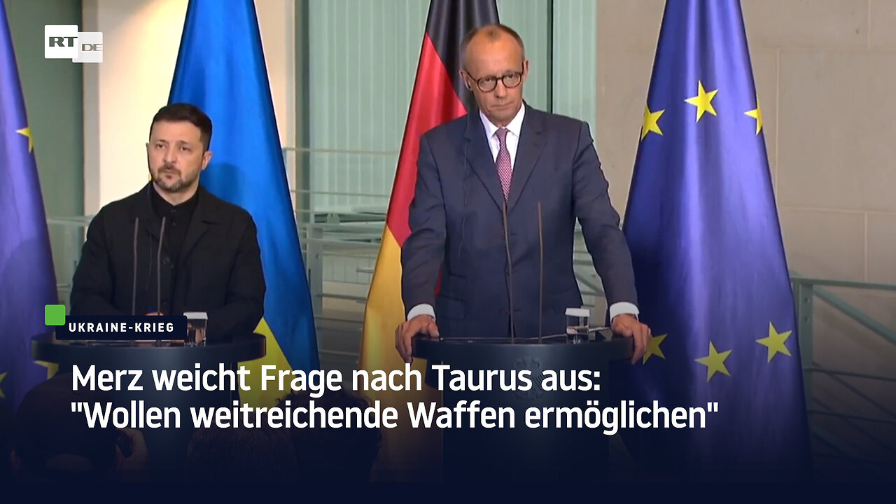 Merz weicht Frage nach Taurus aus: "Wollen weitreichende Waffen ermöglichen"