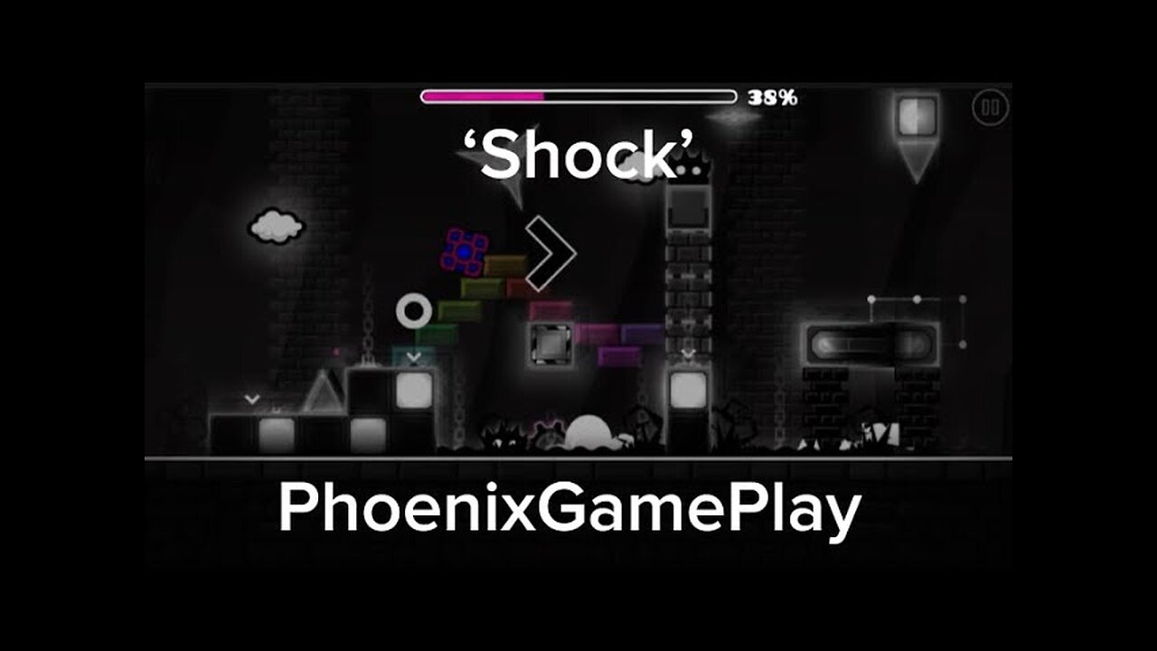Geometry Dash - ‘Shock’ [all coins] | PhoenixGamePlay