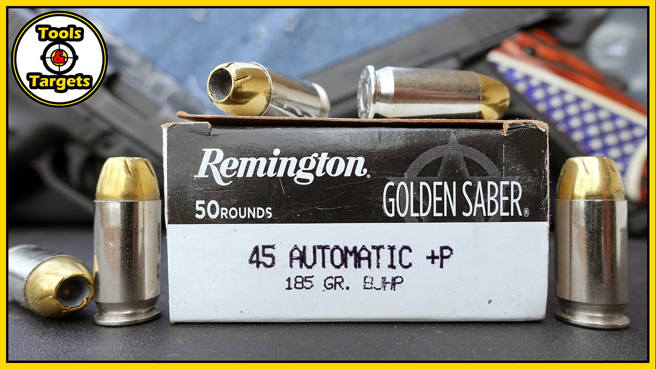 BETTER When BOOSTED?...Remington Golden Saber 185 Grain .45 ACP +P Ballistic Gel AMMO Test & Review!