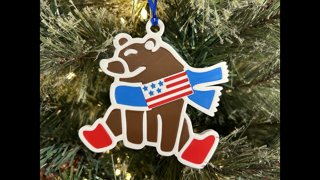 American Bear Ornament