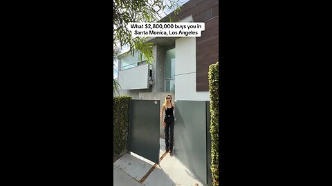 Inside a $2,800,000 Townhouse in Santa Monica, only a few blocks from the beach.