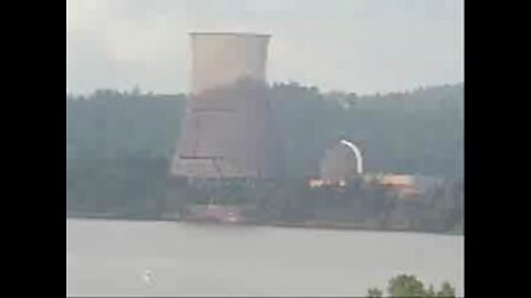Trojan Nuclear Power Plant Cooling Tower Implosion