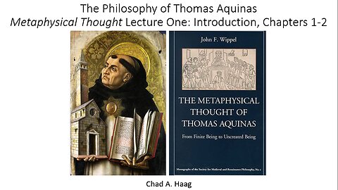 The Metaphysical Thought of Thomas Aquinas Lecture 1 The Discovery of Being