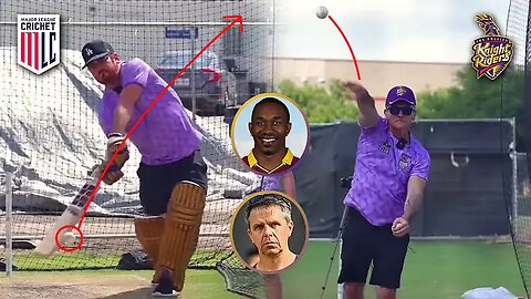 Americans try Cricket Batting & bowling