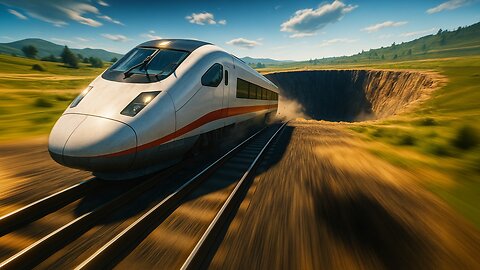 Train vs Giant Pit in BeamNG.Drive – MrBeast Challenge Re
