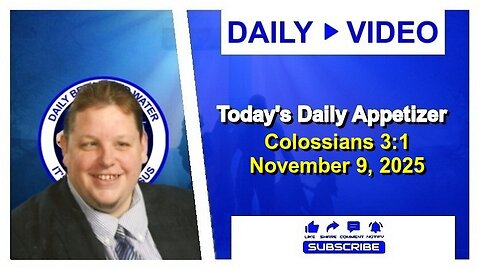 Today's Daily Appetizer (Colossians 3:1)