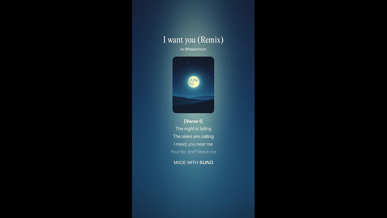 I Want You