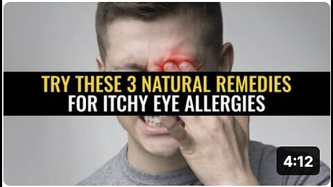 "3 Natural Remedies for Soothing Itchy Eye Allergies"