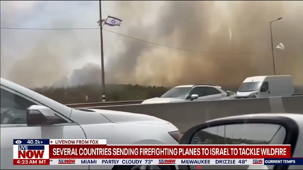 Planes tackle wildfires in Israel