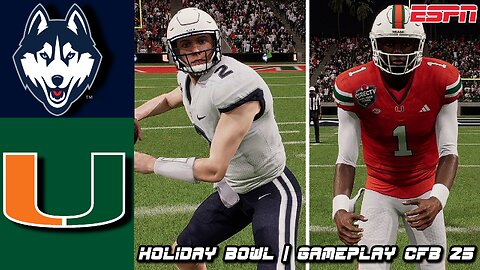 Uconn Vs Miami CFB 25 | Gameplay