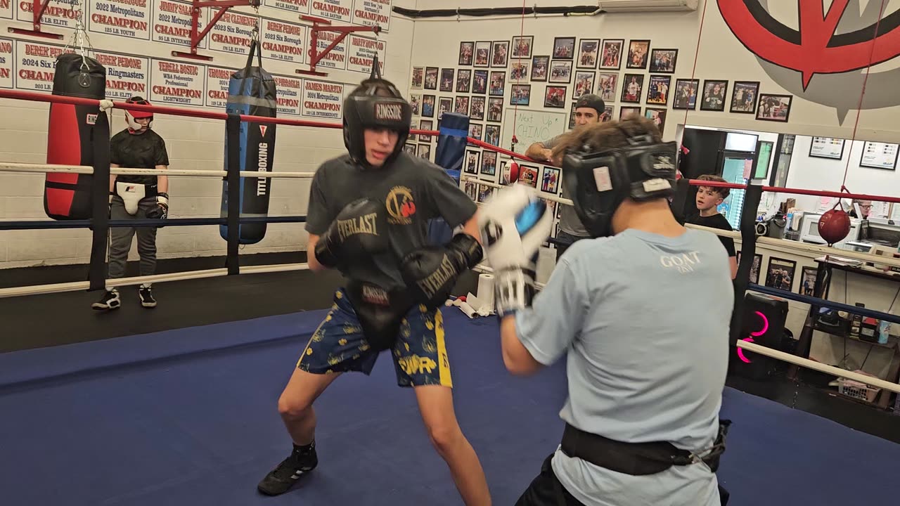 Joey sparring Tommy 3/25/25