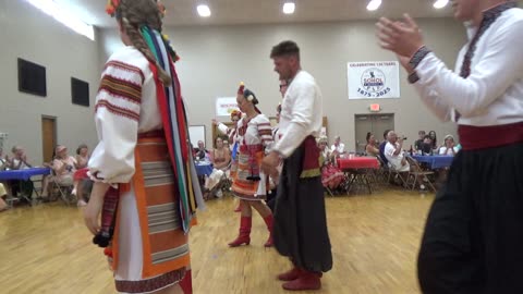2025 Czech And Slovak Folk Festival, Sokol Detroit, Kolomeyka Ukranian Dance Ensemble, Part 03