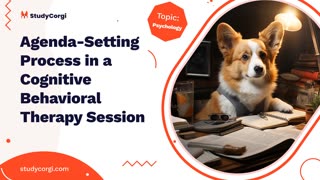 Agenda-Setting Process in a Cognitive Behavioral Therapy Session - Essay Example