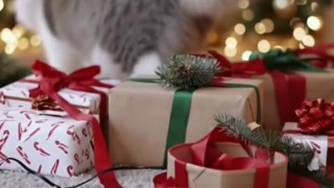 🐱🎁🎄 My Cat Turned a Christmas Gift Into a Playground… This Is Too Cute 😂✨