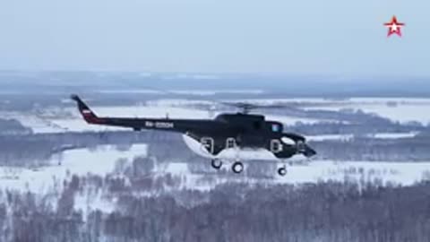 How recently a couple of brand new Mil Mi-8MTV-1 helicopters flew from Kazan to Magadan