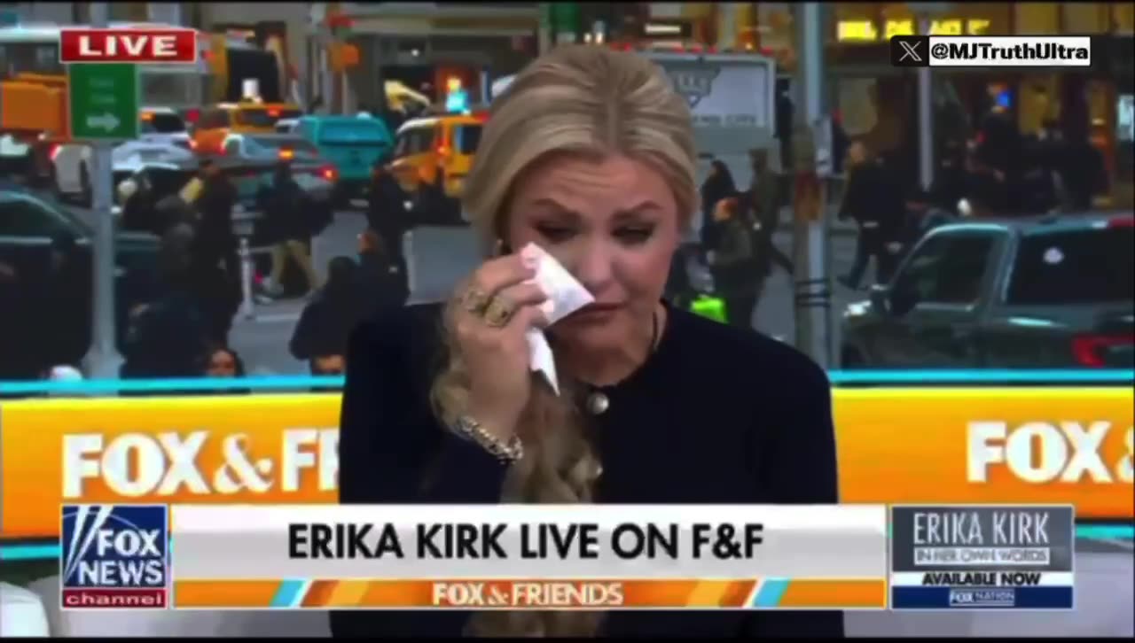 Erika Kirk breaks down in tears describing how little things remind her of her husband