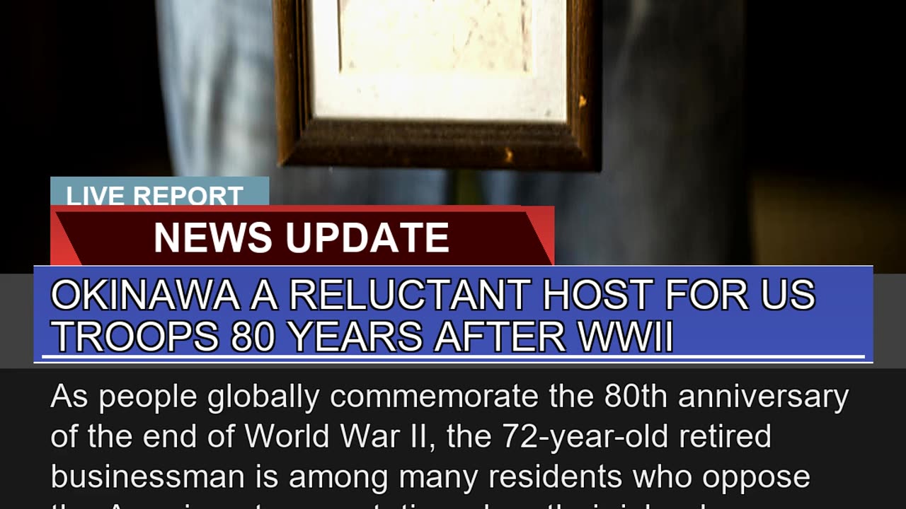 Okinawa a Reluctant Host for US Troops Years Af