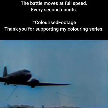 Allied Troops Use Special Pickup Hook #ColourisedHistory