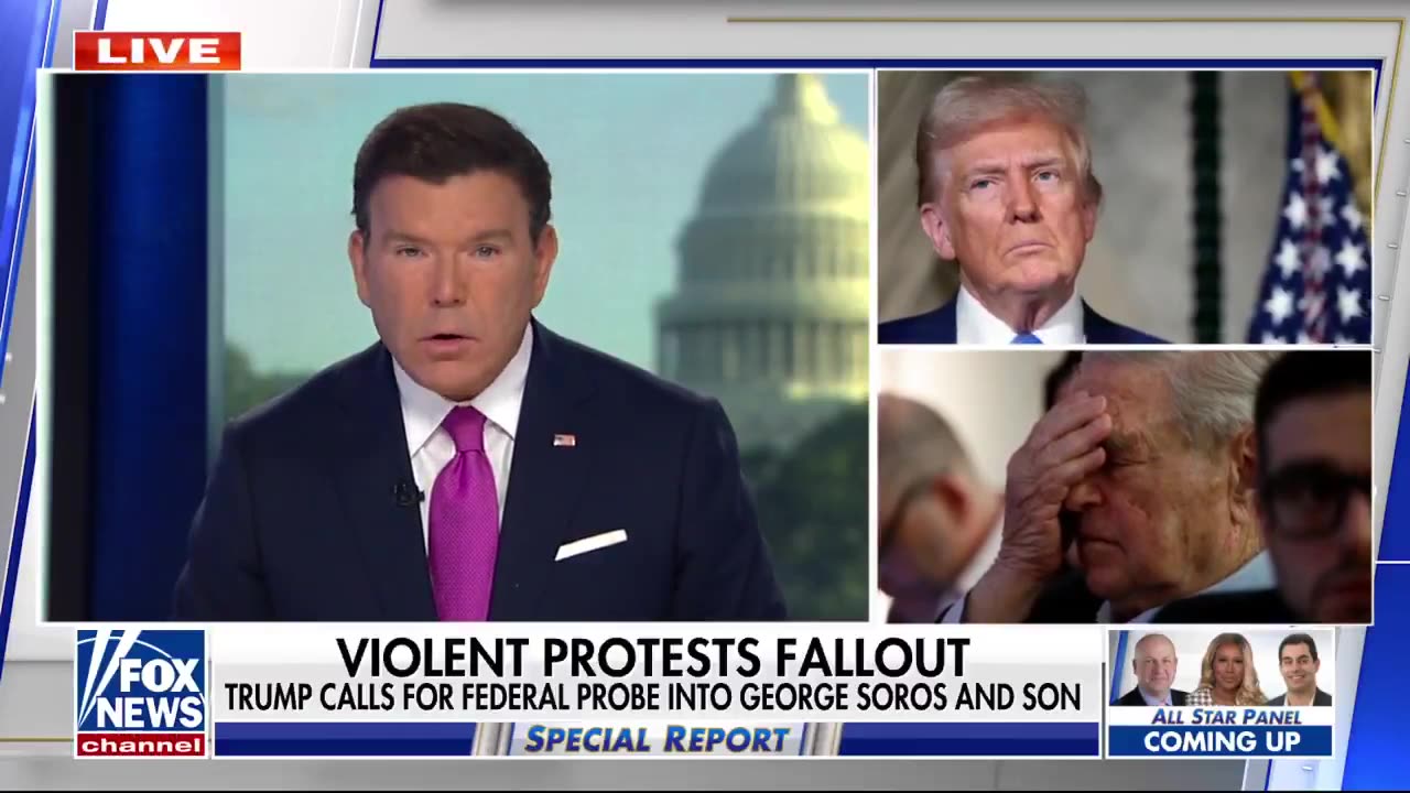 BREAKING: President Trump calls for a CRIMINAL PROBE into George Soros & his SON