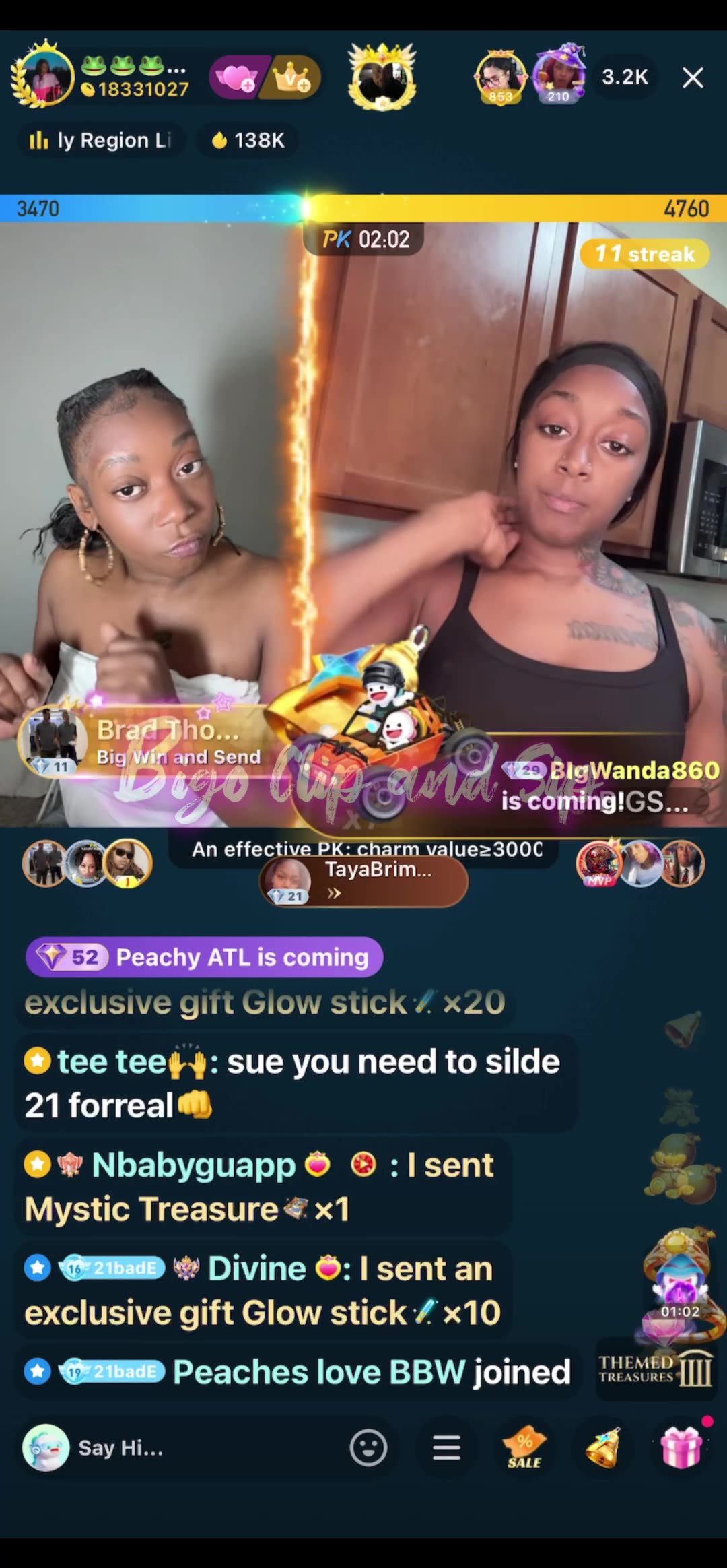 21 n SueWoo argue about TikTok raps n 21 loses PK 9/23/25 #bigoclipandsip