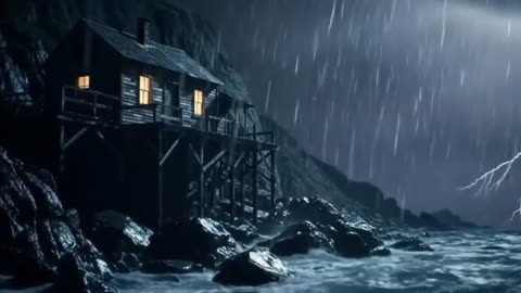 Relaxing Cliffside Rain ASMR
