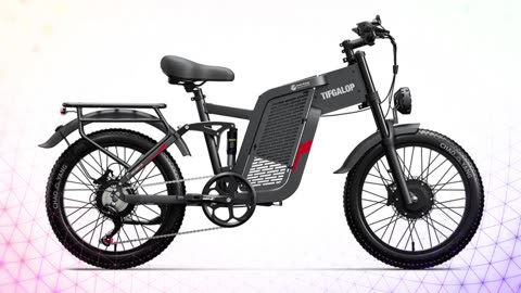 TIFGALOP F7 City Electric Bike 1000W 52V 24AH Battery 20 inch Fat Tire Electric Bike