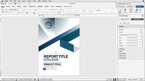How to create Quick Cover Page Design - step-by-step guide