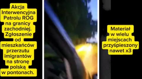 RuchObronyGranic 🇵🇱 ⚠️🚨 Wczorajsza akcja interwencyjna patrolu ROG na granicy zachodniej.