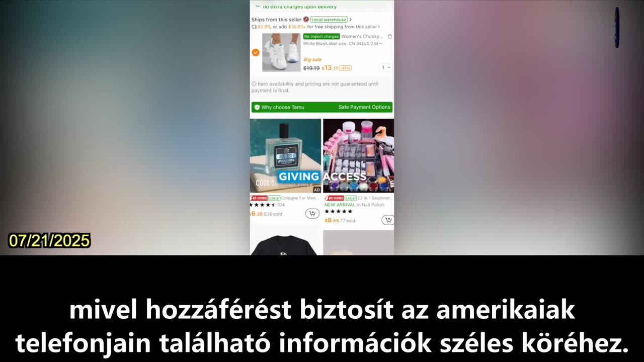 【HU】Nebraska főügyésze beperelte a KKP kémprogram-alkalmazását, a Temu-t