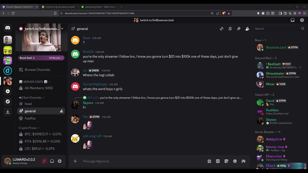 ogclay crashes papa discord party and papa rinses it all!