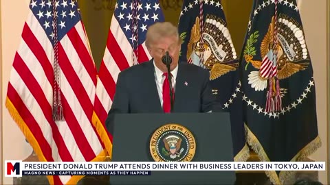🇺🇸|🇯🇵 President Donald Trump attends Dinner with Business Leaders in Tokyo, Japan [LIVE]