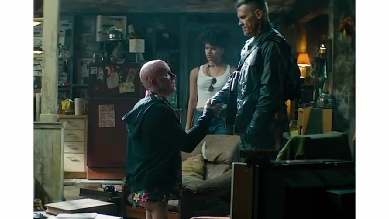 See how kid Deadpool was actually filmed 🎬🎥