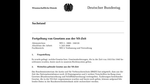 Angewendete NS-Gesetze, warum Besatzung ist seit 2007 wieder vollständig hergestellt.