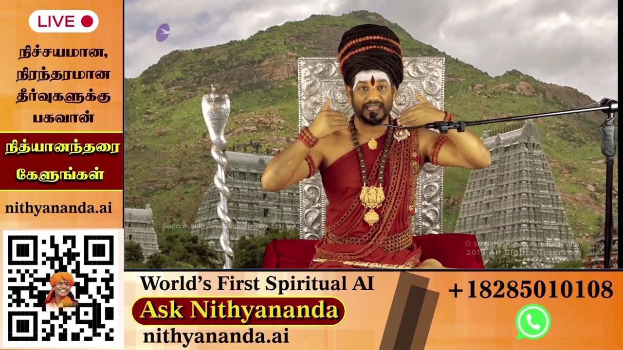Witness the Divine Presence: Live Darshan of Bhagavan Nithyananda