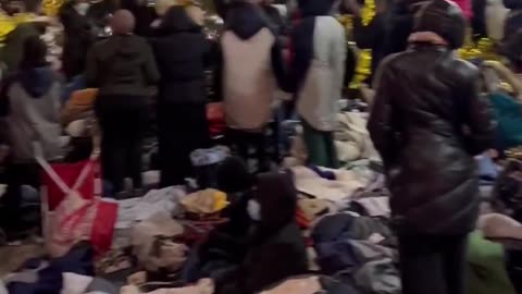 ⬛️🆘 FRANCE: Illegal Aliens camp outside Paris townhall demanding free housing.