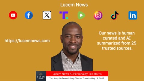Top Story Deep Dive in 60 Seconds from Lucem Nwes. Tuesday May 13, 2005.