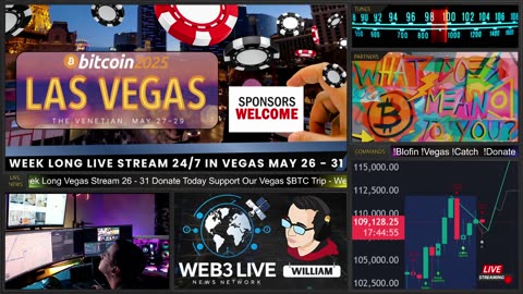 24/7 Web3 News Network Bitcoin Vegas Live May 26-31 🚨 24/7 $BTC Sponsor Us! 💥