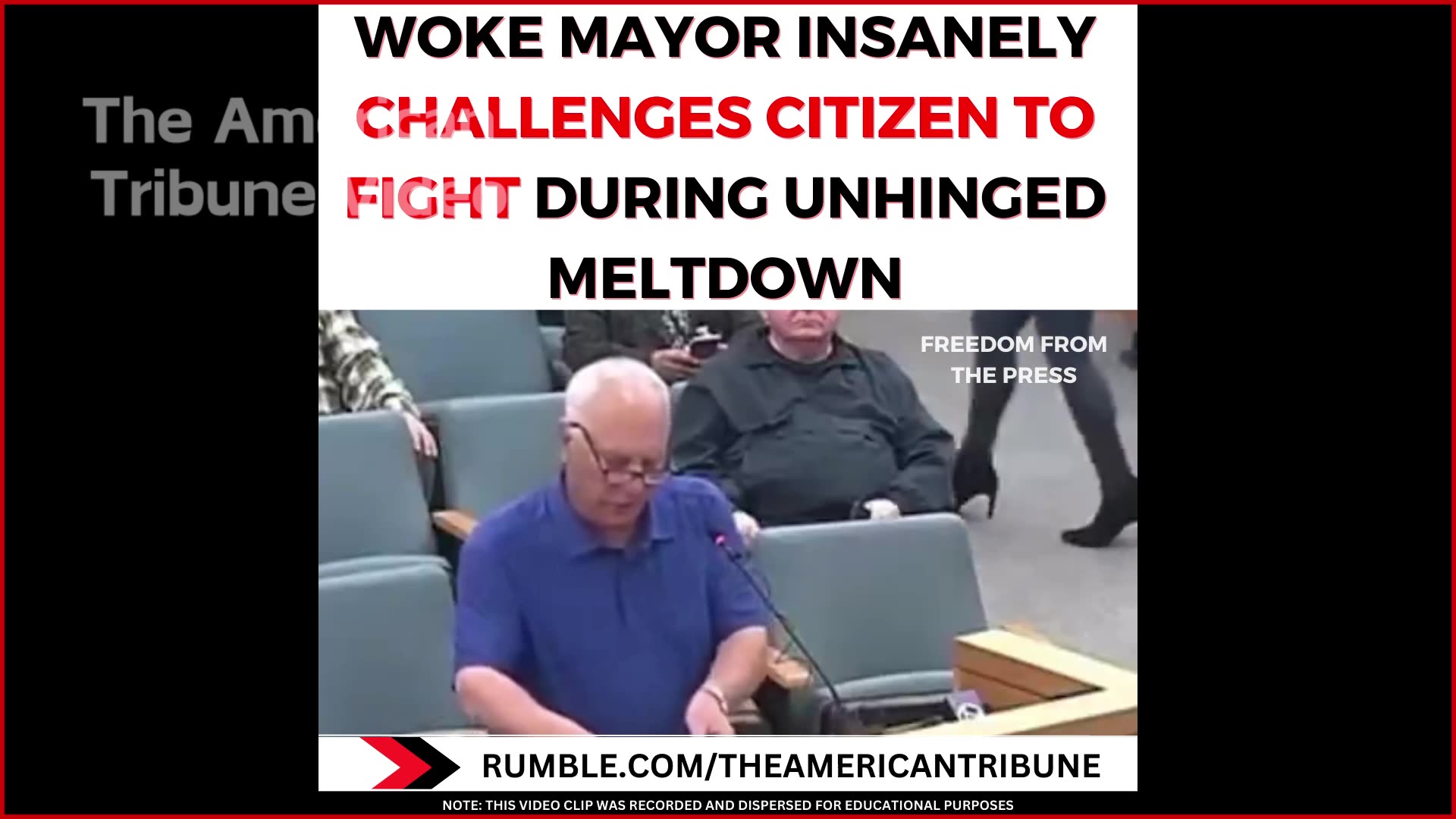 Race-Baiting Dem Mayor Melts Down, Threatens White Constituent To Fight