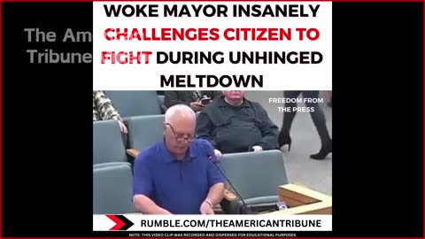 Race-Baiting Dem Mayor Melts Down, Threatens White Constituent To Fight