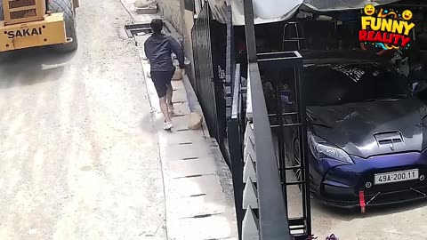 The man stopped the heavy machinery