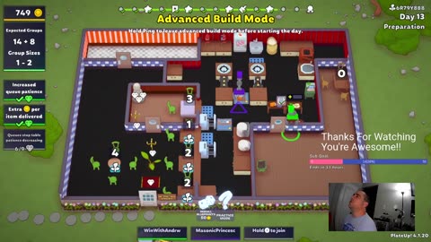 Win With Andrew - PlateUp! - with Tina