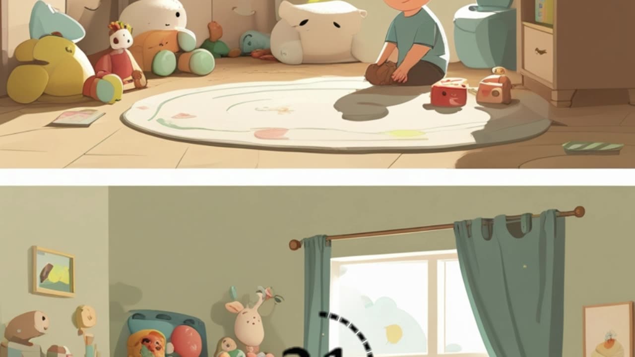 Very Hard to Spot! Toy Room Puzzle with Boy 🧠✨