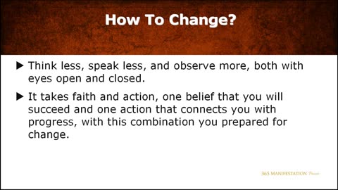 365 Manifestation Power - Part one