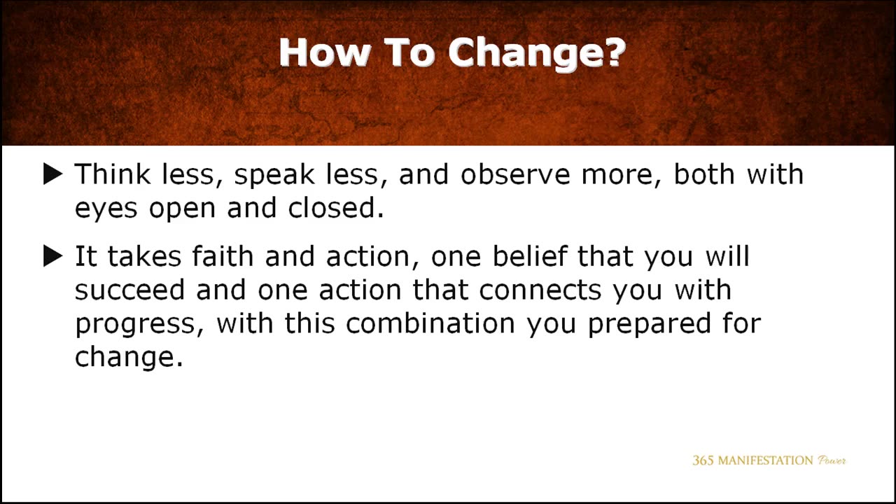365 Manifestation Power - Part one