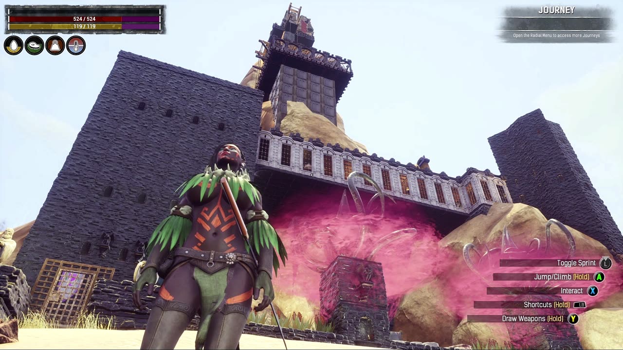 Conan Exiles Purge base remodeling busty boobs call in the purge test